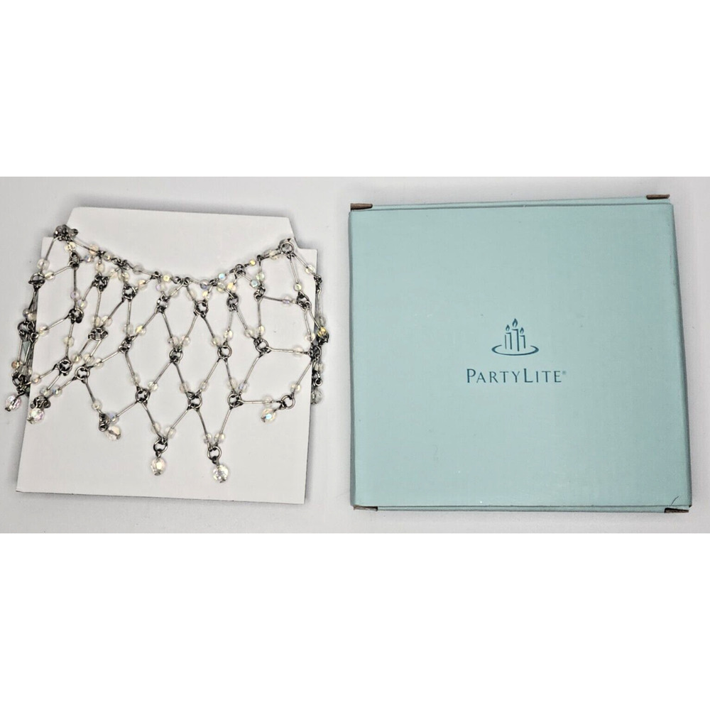 PartyLite Luster Pillar/Shade‎ Necklace Retired NIB P9289/P19C